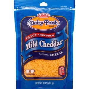 Fancy Shredded Mild Cheddar Cheese | Packaged