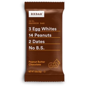 Peanut Butter Chocolate RX Bars | Packaged