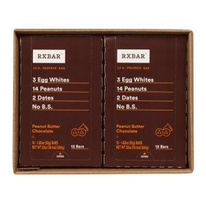 Peanut Butter Chocolate RX Bars | Packaged