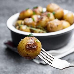 Roasted Petite Bakers Potatoes | Styled