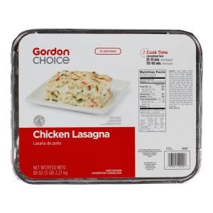 Chicken Lasagna Entree | Packaged