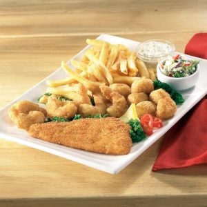 Breaded Fisherman's Seafood Platter | Styled