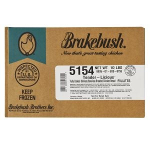 Breaded Chicken Breasts, Original, Cooked, 4 oz. | Corrugated Box