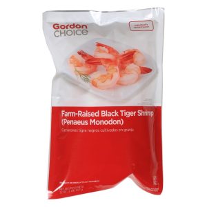 Tiger Shrimp, Peeled & Deveined Tail-On | Packaged