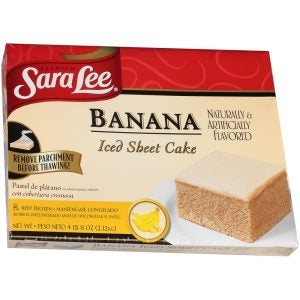 Banana Sheet Cake | Packaged