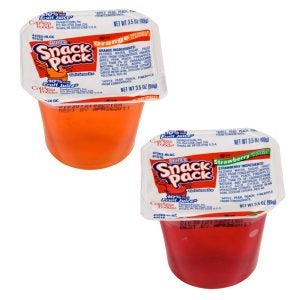 Orange Strawberry Gelatin Cups | Packaged