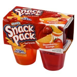 Orange Strawberry Gelatin Cups | Packaged