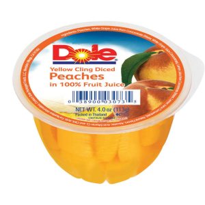 Dole Diced Yellow Cling Peaches | Packaged