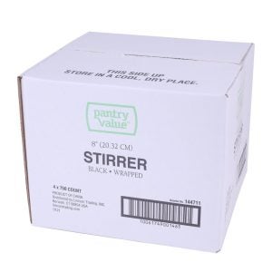 Wrapped Plastic Stirrers | Corrugated Box