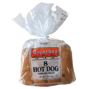 Hot Dog Buns, 8s | Packaged