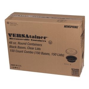 48 Ounce Containers w/Lid | Corrugated Box