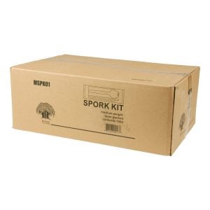 Spork Cutlery Kits | Corrugated Box