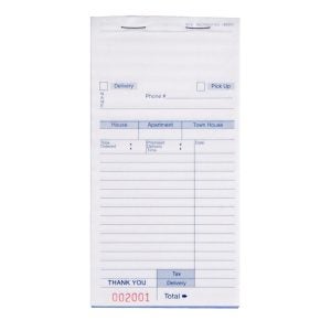 Guest Check Books | Raw Item