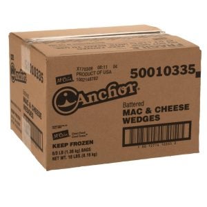 Battered Macaroni & Cheese Wedge | Corrugated Box