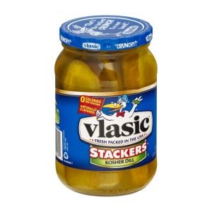 Kosher Dill Pickle Stackers | Packaged