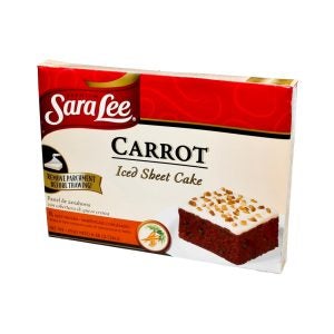 Carrot Iced Sheet Cake | Packaged