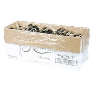 Silver Plastic Spoon | Packaged