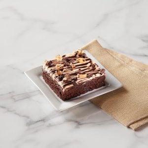 Chocolate Peanut Butter Brownie | Styled
