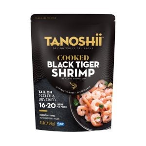 16-20 Ct., Cooked Black Tiger Shrimp | Packaged