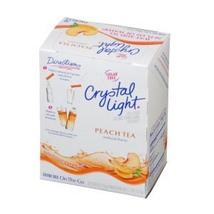 Crystal Light On the Go Peach Iced Tea | Packaged