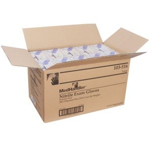 Large Powder-Free Nitrile Exam Gloves | Packaged