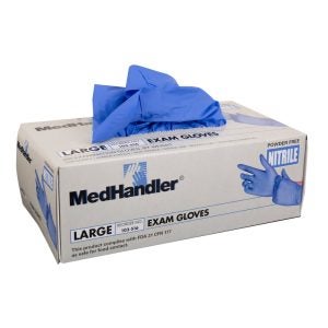 Large Powder-Free Nitrile Exam Gloves | Raw Item