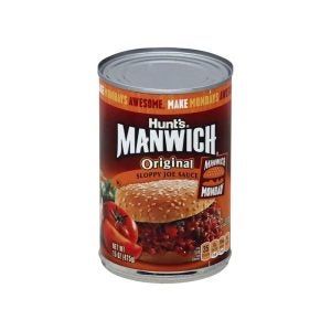 Hunt's Manwich Sloppy Joe Sauce Original 24oz Can