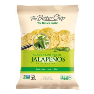 Jalapeno and Sea Salt Tortilla Chips | Packaged
