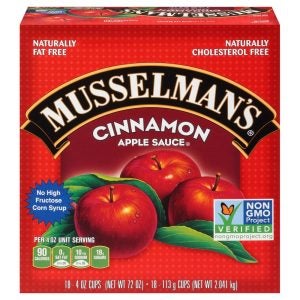 Cinnamon Applesauce Cups | Packaged