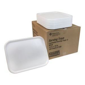 14x18 Double Laminated White Foam Trays | Styled