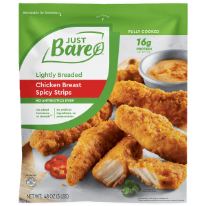 Spicy Breaded Chicken Breast Strips | Packaged