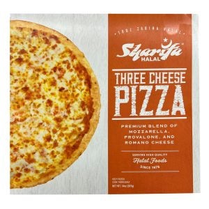 Sharifa Halal Three Cheese Pizza 14oz | Packaged