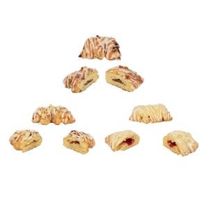 Assorted 2 oz. Danish Bear Claws | Raw Item