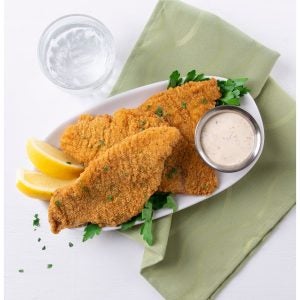 Cornmeal Breaded Domestic Catfish Fillets | Styled