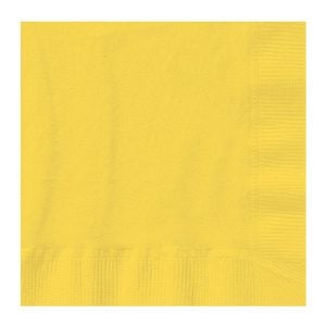 Yellow Beverage Napkins | Raw Item