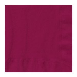 Burgandy Beverage Napkins | Raw Item