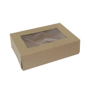 BOX BKRY 14X10X4 WINDOW KRFT 100 BOX | Raw Item