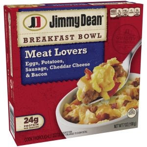 Jimmy Dean Meat Lovers Breakfast Bowl | Packaged