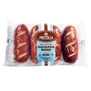 Sausage Pretzel Buns | Packaged