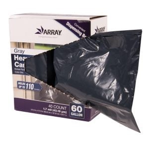Gray Heavy Duty Can Liners | Raw Item