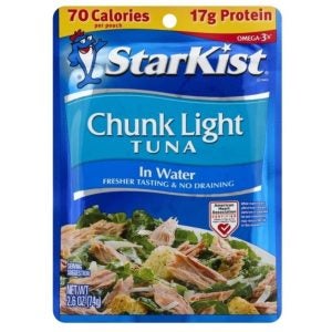 Starkist Chunk Light Tuna in Water Pouch | Packaged