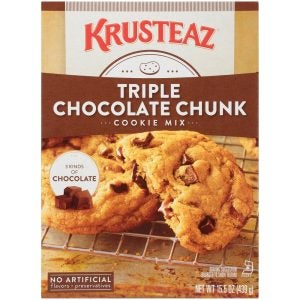 Krusteaz Triple Chocoloate Chunk Cookie Mix | Packaged