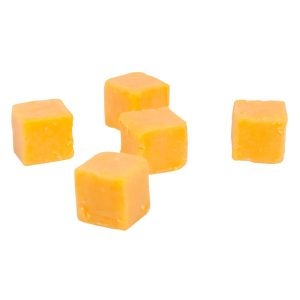 Medium Cheddar Cheese Cubes | Raw Item