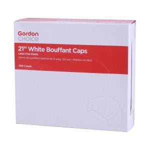 White Bouffant Caps | Packaged