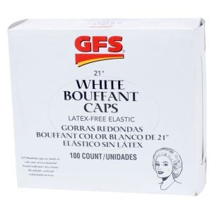 White Bouffant Caps | Packaged