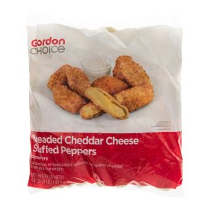 Breaded Cheddar Cheese-Stuffed Jalapeno Halves | Packaged