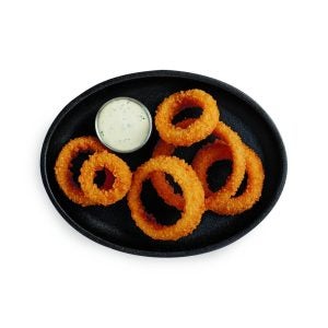 Thick Cut Gourmet Breaded Onion Rings | Styled