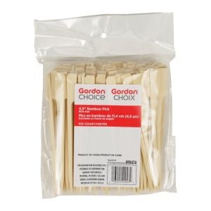 Paddle Bamboo Picks 4.5" 100ct | Packaged