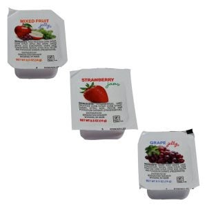 Jam & Jelly Portion Cup Assortment | Packaged