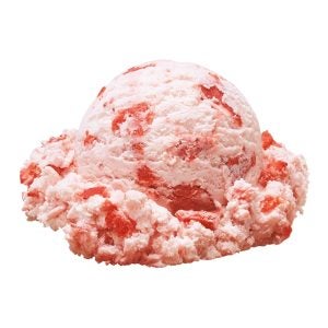 Strawberry Hard Serve Ice Cream | Raw Item